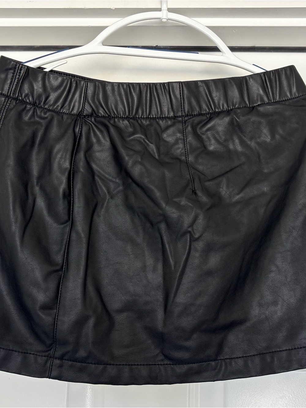 American Eagle Outfitters Black Faux Leather Skort